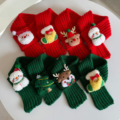 Cat Clothes Scarf Autumn and Winter Decoration Dress up Dog Christmas Cat Kitten Pet Winter Scarf Warm Knitted