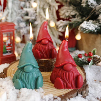 Christmas Scented Candles, Creative Santa Claus Holiday Fragrance-Shaped Candles, Souvenir Decorations