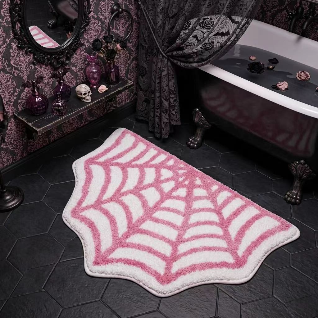Halloween Alien-Shaped Faux Cashmere Floor Mat, Happy Halloween Funny Gift Home Decor