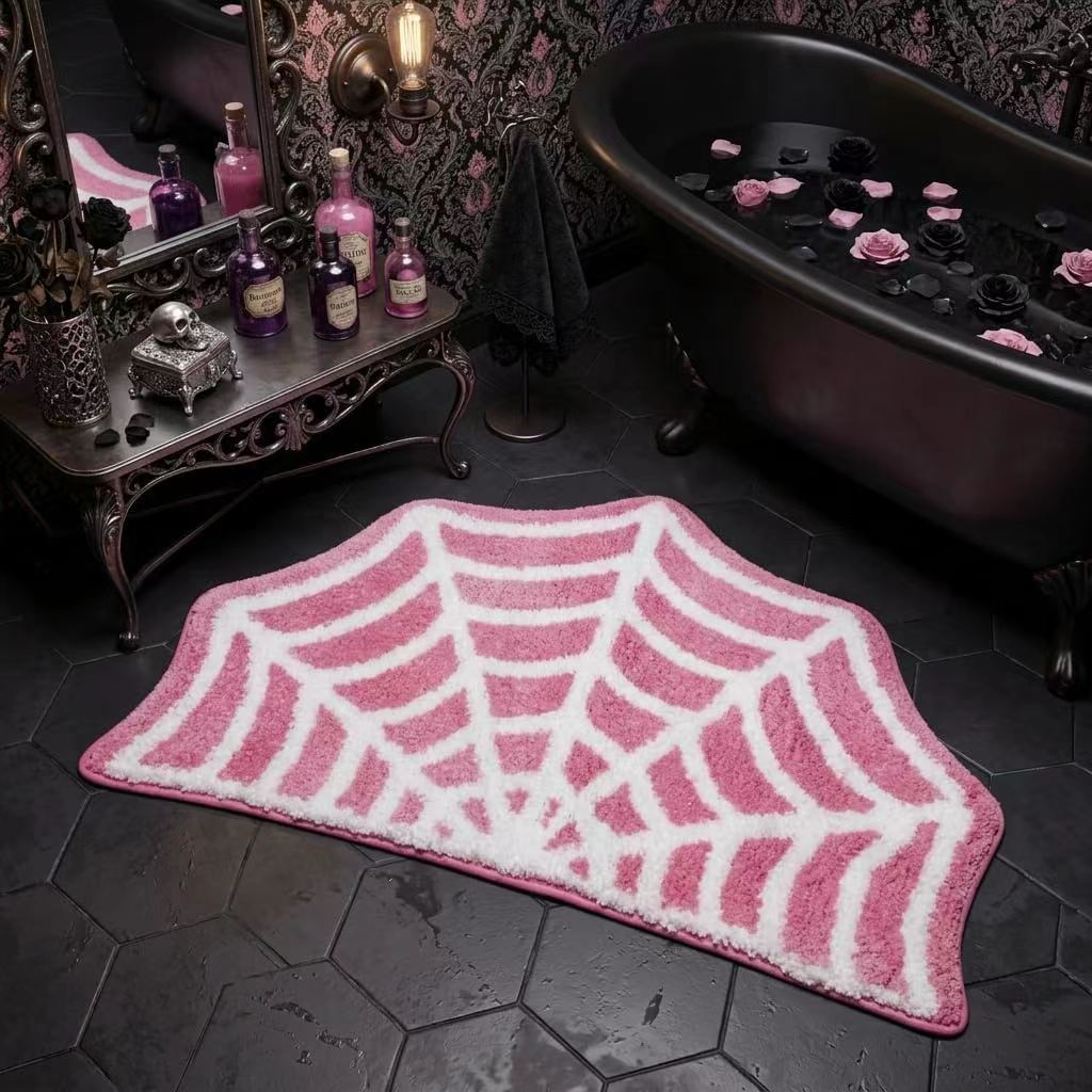 Halloween Alien-Shaped Faux Cashmere Floor Mat, Happy Halloween Funny Gift Home Decor