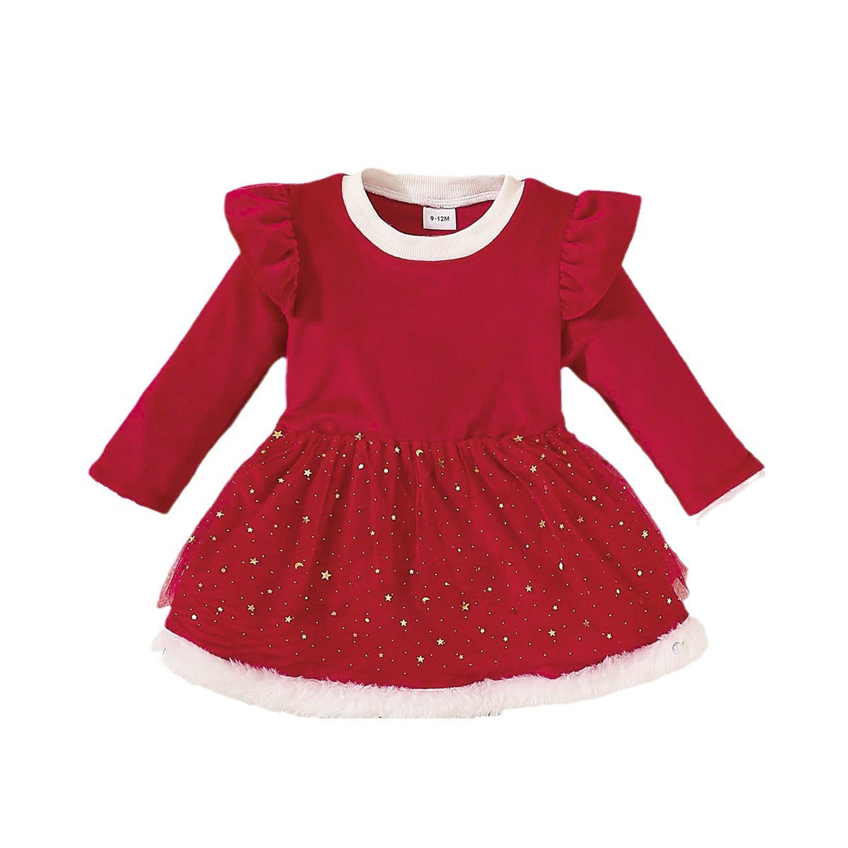 Spring and Autumn Baby Girl Jumpsuit, Long Sheeve Baby Christmas Gift
