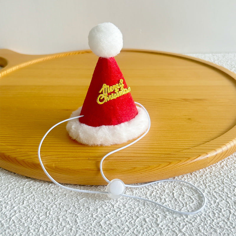 Pet Christmas Hats for Cats and Dogs, Headgear and Woolen Accessories