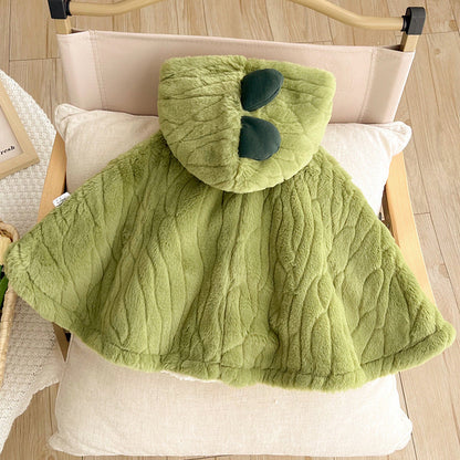 Cute Baby Rabbit Fleece Coat – Soft Hooded One-Piece Outfit for Newborns & Toddlers