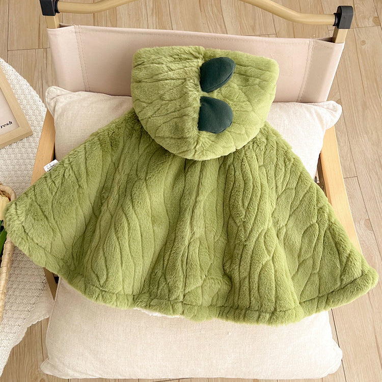 Baby Fleece Hooded Cloak – Cute Cozy One-Piece Romper