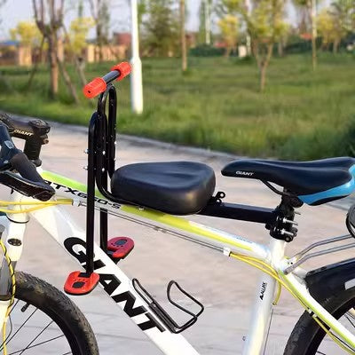 Front Mounted Child Bike Seat with Safety Guard & Footrests