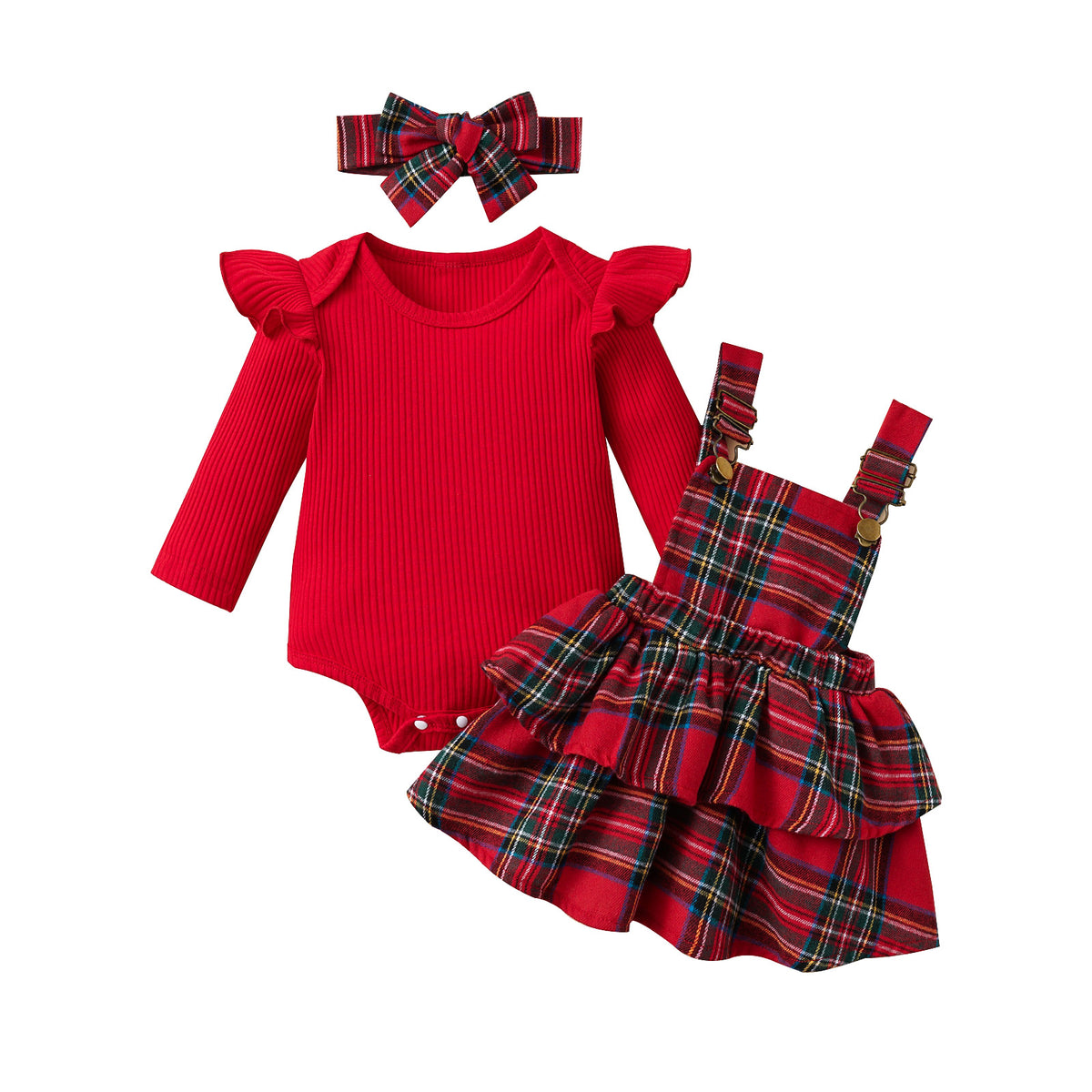 Baby Christmas Thanksgiving and Christmas Vibe Romper Jumpsuit, Baby Girl Christmas Gift