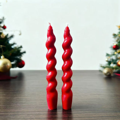 Christmas Ornaments, Decorative Threaded Long-Stem Candles, Niche High-End Ambiance Candles for Weddings, Hotels, and Parties