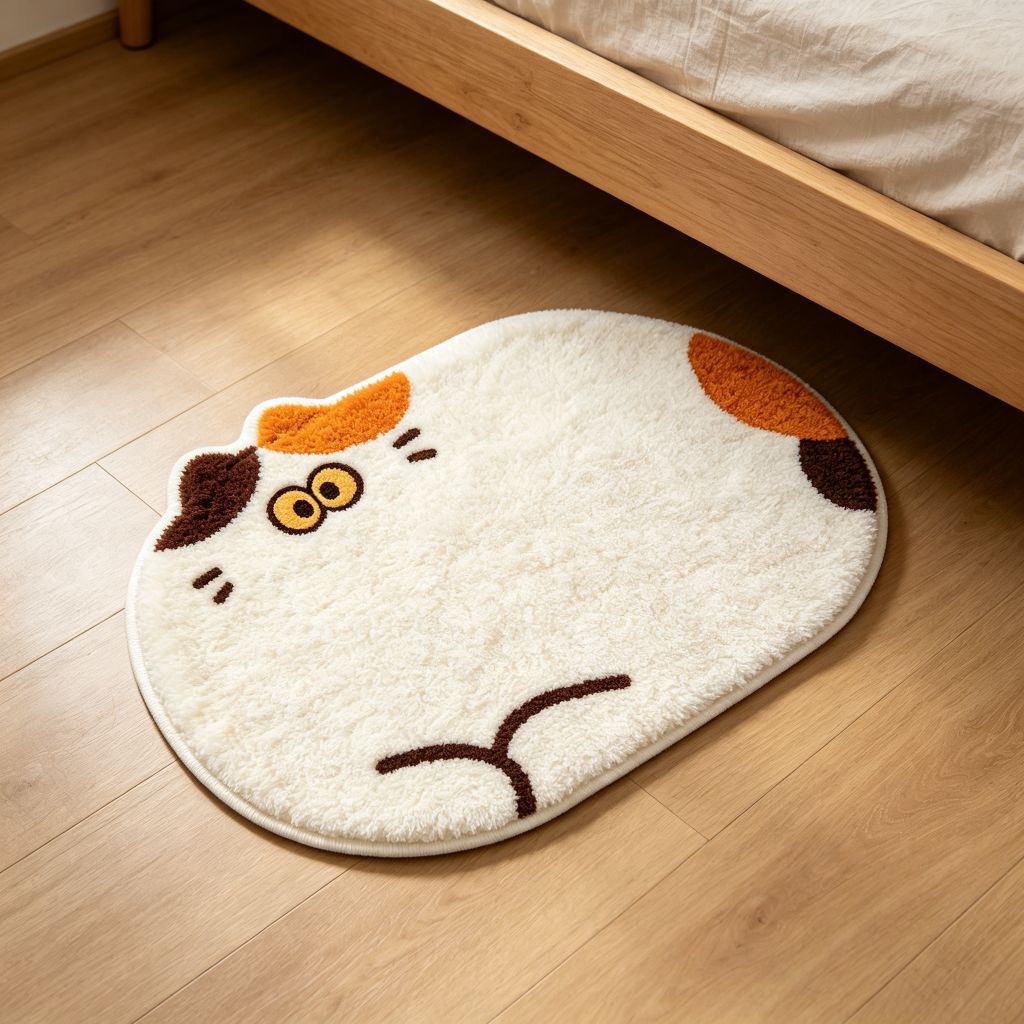Cute Animal Door Mat, 3D Dog Printed Doormat, Funny Puppy Rug for Bedroom Bathroom & Entrance Decor