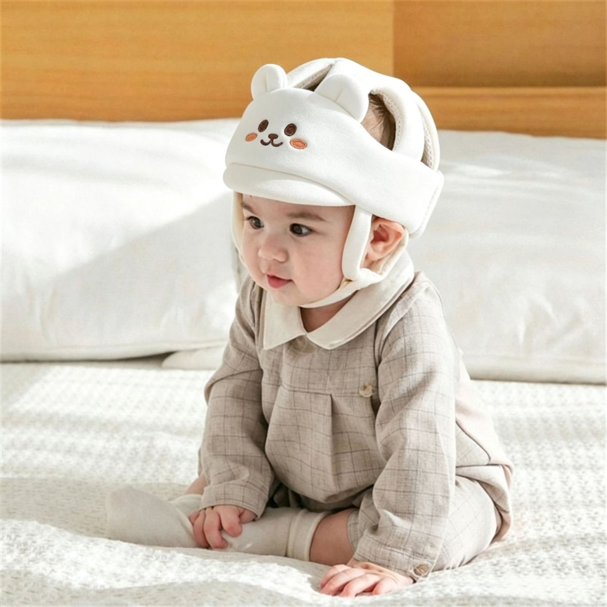 Baby Anti-Fall Helmet, Toddler Learning-to-Walk Cap, Children's Head Protection Safety Cap, Cute Cartoon Breathable Mesh