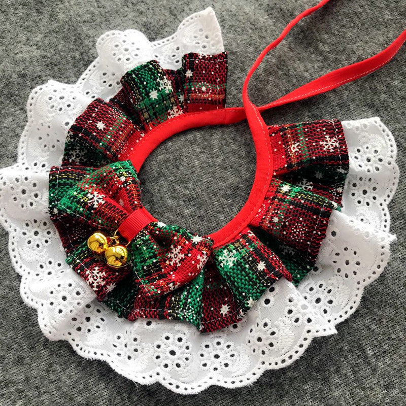 Pet Christmas Bow Tie Christmas Bib Saliva Towel Christmas Scarf Christmas Series Triangle Towel Christmas Bell Jewelry