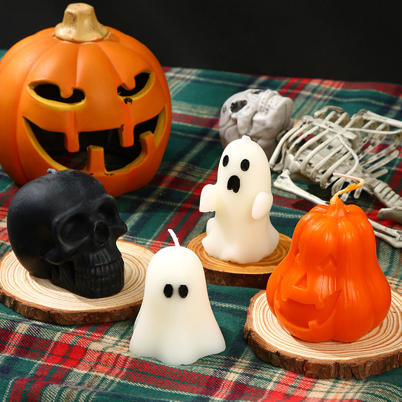 Halloween Ghost Scented Candles, Atmospheric Souvenirs, Holiday Gift Decorations, Smokeless Fragrance Candles