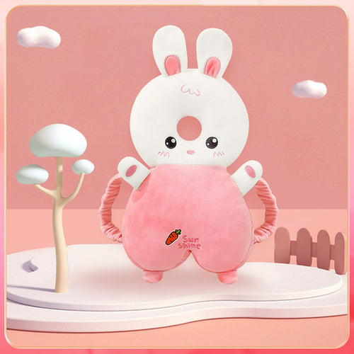 Baby Head Protection Backpack – Cute Bunny Anti-Fall Cushion with Adjustable Straps for Crawling & Walking