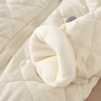 Warm Baby Fleece Romper – Cute Hooded Jumpsuit for Newborns & Growing Toddlers