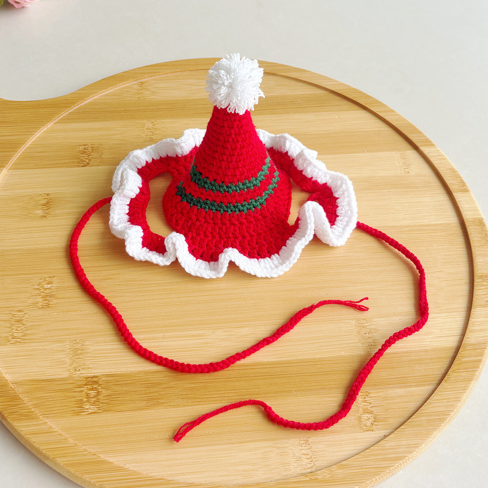 Pet Christmas Hats for Cats and Dogs, Headgear and Woolen Accessories