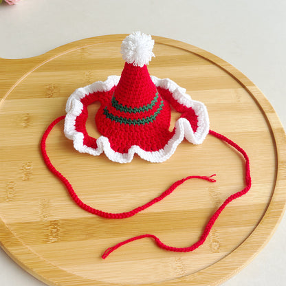 Pet Christmas Hats for Cats and Dogs, Headgear and Woolen Accessories