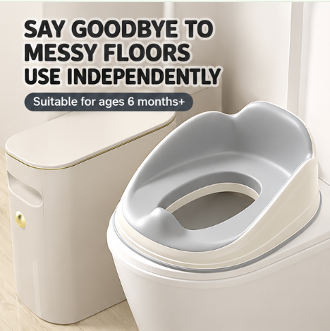Toddler Potty Training Seat with Step Stool – Soft Cushioned Toilet Seat, Splash Guard & Non-Slip Kids Bathroom Set