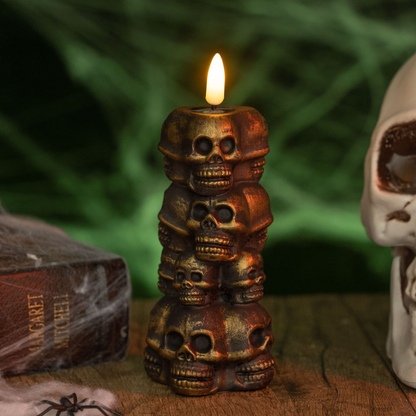 Halloween Decorations, Skull Piles, Candle Lights, Ghost Festival Pumpkin Lanterns, Party Horror Atmosphere Decorations, Props and Ornaments