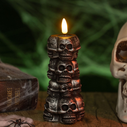 Halloween Decorations, Skull Piles, Candle Lights, Ghost Festival Pumpkin Lanterns, Party Horror Atmosphere Decorations, Props and Ornaments