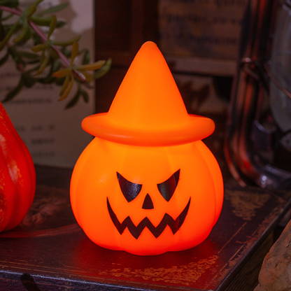 Halloween Decorations Glowing Devil Pumpkin Lantern Party Horror Atmosphere Props Night Light Desktop Ornaments