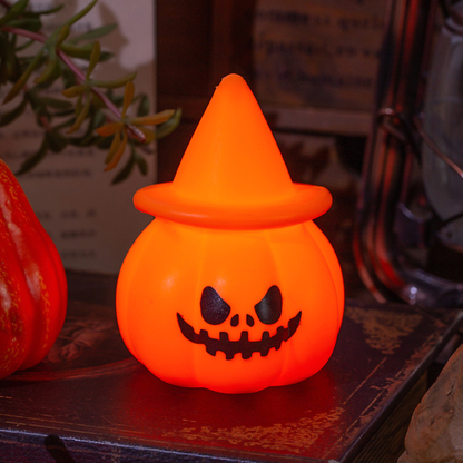 Halloween Decorations Glowing Devil Pumpkin Lantern Party Horror Atmosphere Props Night Light Desktop Ornaments