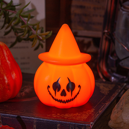 Halloween Decorations Glowing Devil Pumpkin Lantern Party Horror Atmosphere Props Night Light Desktop Ornaments