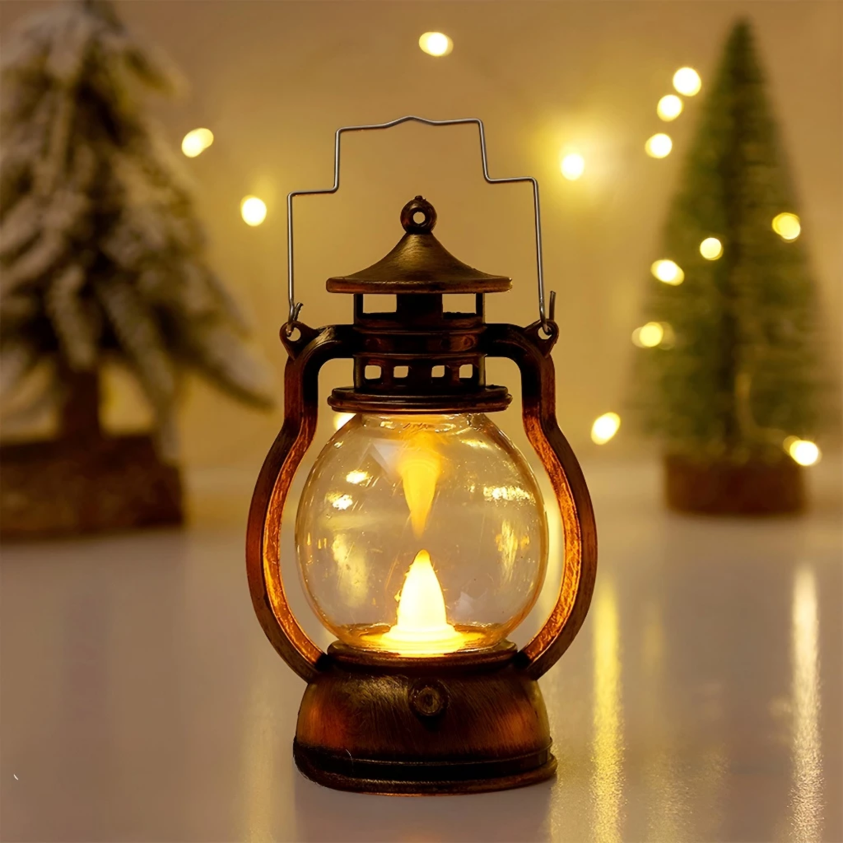 Halloween Decoration Children's Portable Retro Horror Atmosphere Kerosene Lamp Bar Party Atmosphere Creative Layout Props