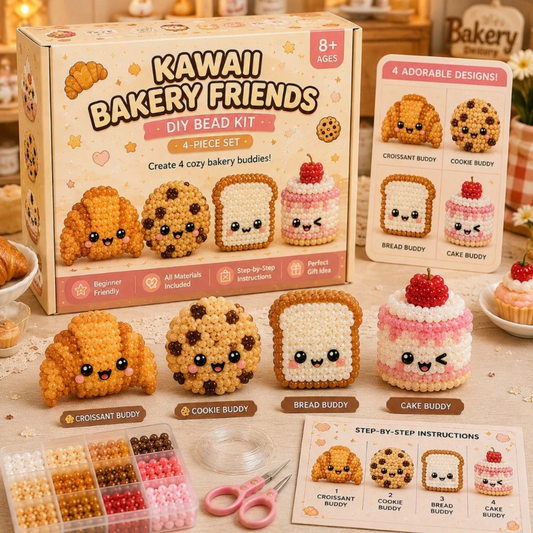 3D Mini Pet Bead Keychain Making Kit, DIY Beaded Animal Kit, Handmade Bead Art Craft Kit, Cute Animal Jewelry & Creative DIY Craft