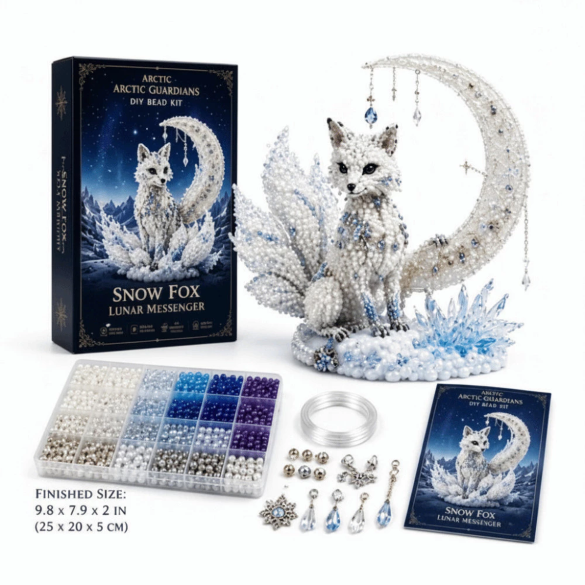 3D Mini Animal Bead Keychain Making Kit, DIY Beaded Animal Kit, Handmade Bead Art Craft Kit, Cute Animal Jewelry & Creative DIY Craft