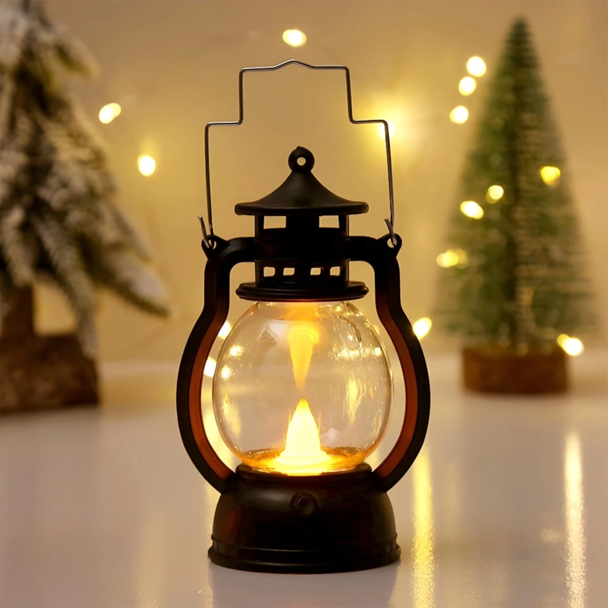Halloween Decoration Children's Portable Retro Horror Atmosphere Kerosene Lamp Bar Party Atmosphere Creative Layout Props