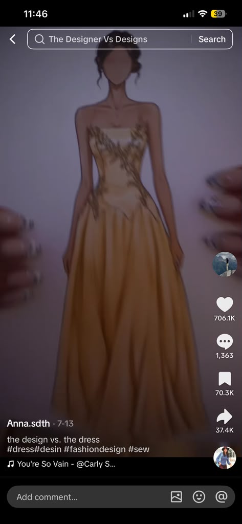 Custom Champagne Dress for Daniela