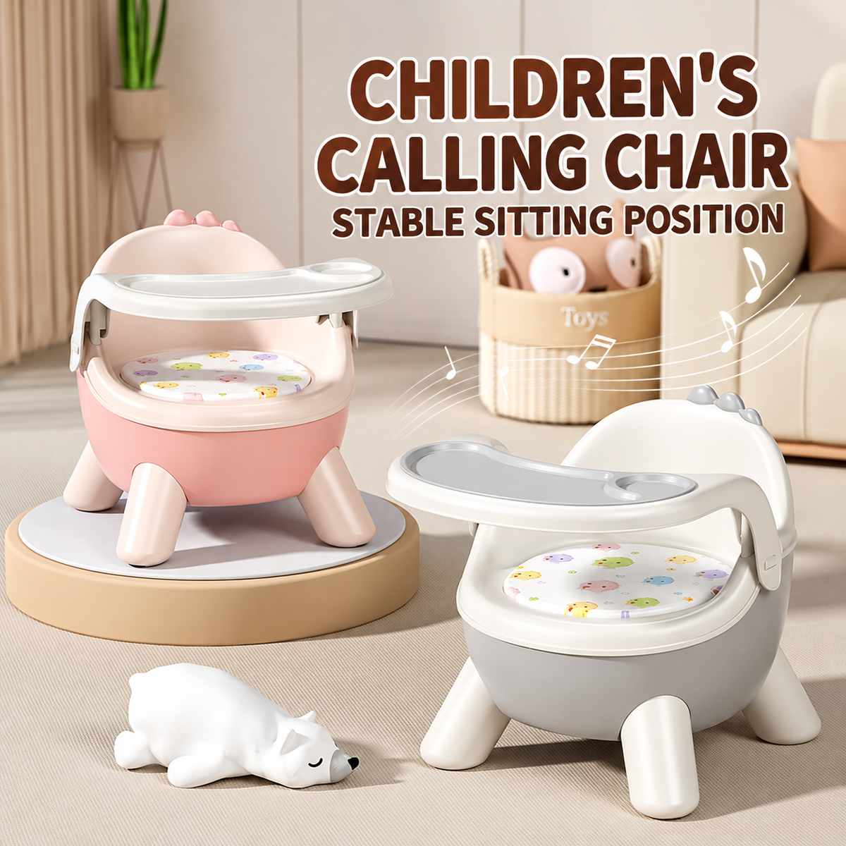 2-in-1 Toddler Feeding Chair with Wheels – Convertible Baby Dining & Activity Seat