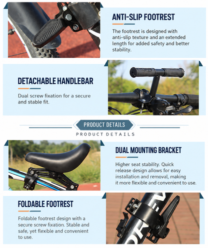 Bicycle Kidsren's Seat, Outdoor Family Seat, Mountain Bike Seat, Kidsren's Bicycle Seat