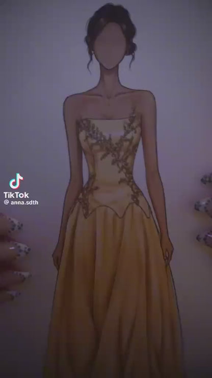 Custom Champagne Dress for Daniela