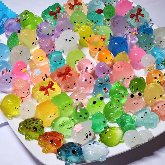 Blind Bag Luminous Mini Resin Blind Bag – Mystery Glow in the Dark Animal & Object Figurines