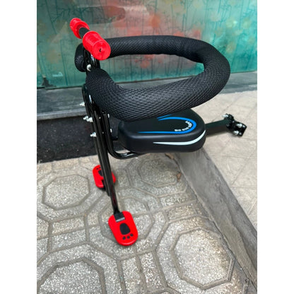 Front Mounted Child Bike Seat with Safety Guard & Footrests