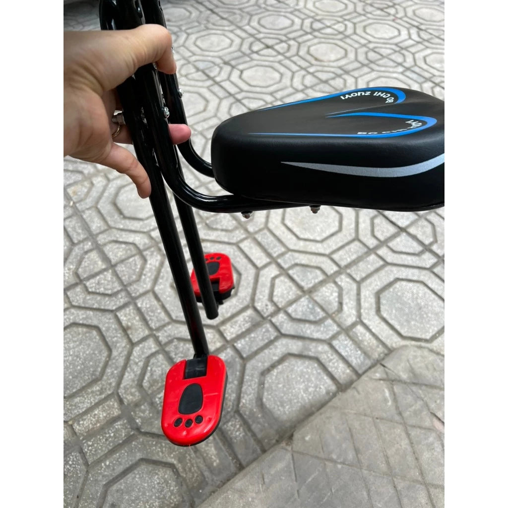Front Mounted Child Bike Seat with Safety Guard & Footrests